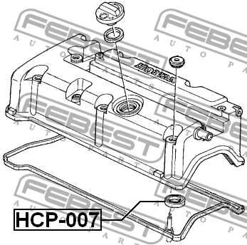 Кольцо уплотнительное свечного колодца HCP-007 HCP-007 FEBEST