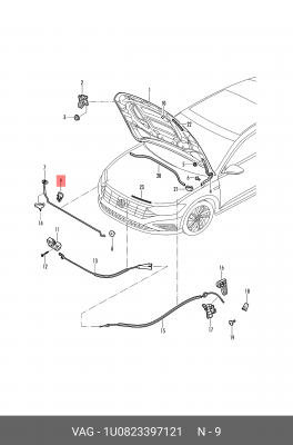 SKODA OCTAVIA 1U0823397121 VAG