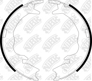 Колодки тормозные барабанные HONDA ACCORD 2003-2008 FN0570 FN0570 NIBK