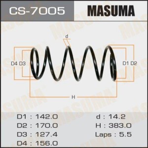 пружина передняя! H 383\ Subaru Forester 2.0/2.5 02> CS-7005 MASUMA