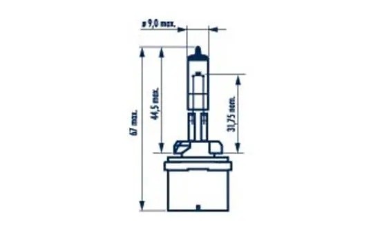 Лампа 12V H27W/1 27W PGJ13 Standard NARVA 480413000 NARVA