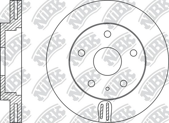 Диск тормозной передний MAZDA 6 /CX-5 RN1516 RN1516 NIBK