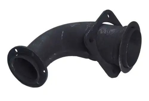 Патрубок КАМАЗ-ЕВРО приемный длинный (под 6 шпилек) нержавейка MEGAPOWER 120-12-020 MEGA POWER