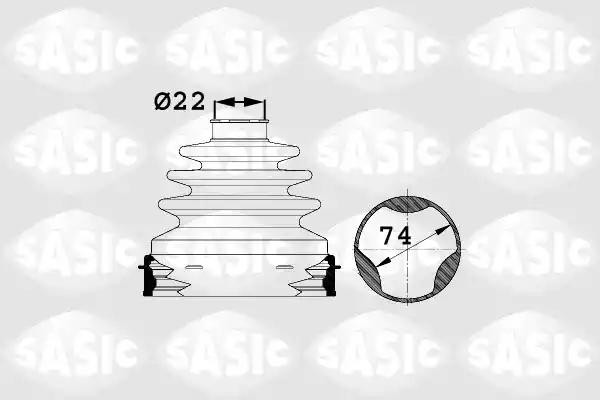 к-кт пыльника ШРУСа внутреннего!\ Renault Scenic 2.0DCi 05> 1904005 SASIC