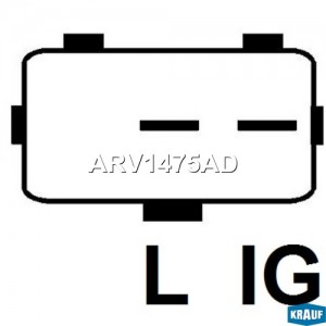 Регулятор генератора !14.6v A-Circuit \BMW 320 2.0 i (E46) 03.1998-09.2001, 09.2 ARV1475AD KRAUF