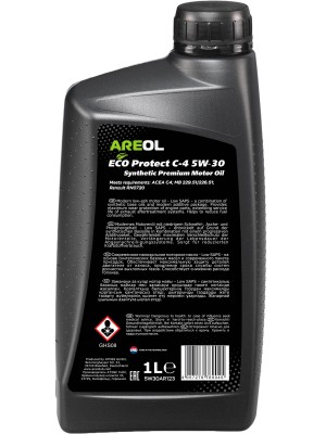 AREOL ECO Protect C-4 5W30 (1L) масло моторное! синт ACEA C4, Renault RN0720, MB 5W30AR123 AREOL
