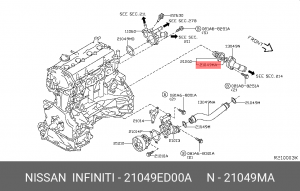 САЛЬНИК 21049-ED00A 21049-ED00A NISSAN