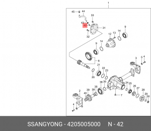 ВТУЛКАСАПУНА SSANGYONG 4205005000 SSANG YONG
