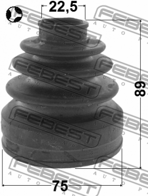 Пыльник ШРУСа внутренний 75X89X22.5 MAZDA 5 CW 2010- 0515-CWT 0515-CWT FEBEST