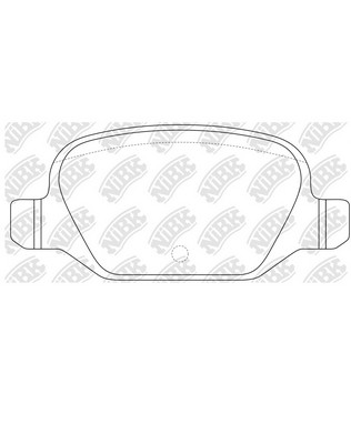Колодки тормозные CITROEN E-Mehari (16-) задние (4шт.) NIBK PN0197 NIBK