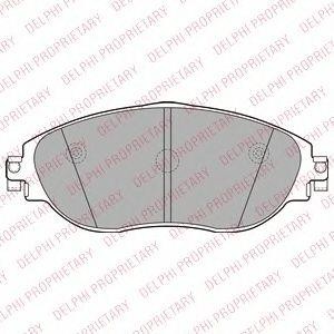 Колодки передние VAG A3 (8V1, 8VK), KODIAQ (NS7, NV7, NS6), TIGUAN (AD1, AX1) LP LP2250 DELPHI
