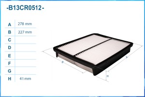 Фильтр воздушный B13CR0512 B13CR0512 CWORKS