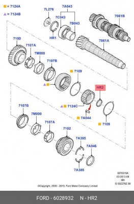 КОЛЬЦО РЕГУЛИРОВОЧНОЕ 6028932 FORD