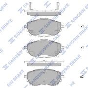Тормозная колодка SP1700A SP1700A SANGSIN