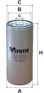 фильтр топливный !\VOLVO FH/FM9/12/16 Series II 01>, RVI Premium 00> DF3520 MFILTER AUTOMOTIVE FILTERS