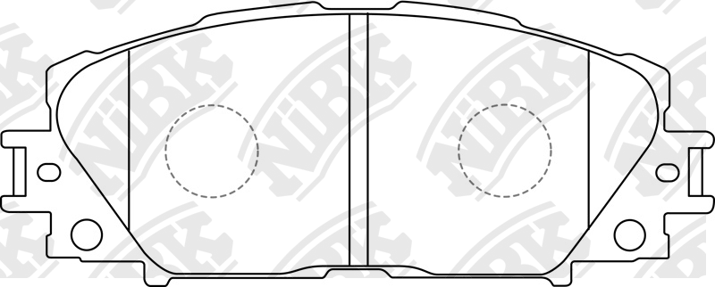 Колодки тормозные TOYOTA Yaris (05-) передние (4шт.) NIBK PN1508 NIBK