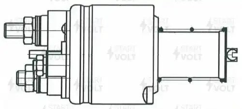 Реле втягивающее стартера для а.м Ford Focus II 04-,Focus III 10- 1.6i тип VALEO VSR 1015 START VOLT