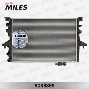 Радиатор (паяный) VW Passat 10-/Golf VI 08- AMT/Transporter T5 3.2i V6/1.9TD/2.0 ACRB399 MILES