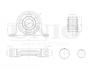 Опора карданного вала RMP-15172 UNIO
