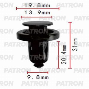 Клипса пластмассовая Acura,Honda применяемость  бампер P37-0093 P370093 PATRON