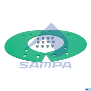 Ремкомплект седельного устройства (болт,пластина) SAMPA 095.564 SAMPA