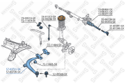 рычаг левый!\ Peugeot 406 all 95> 57-03721A-SX STELLOX