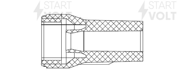 Наконечник катушки зажигания для а/м Mitsubishi Lancer X 07- 1.8i/2.0i STC1118 STC 1118 START VOLT