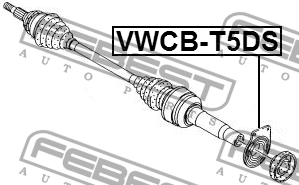 Подшипник привода колеса VWCB-T5DS VWCB-T5DS FEBEST