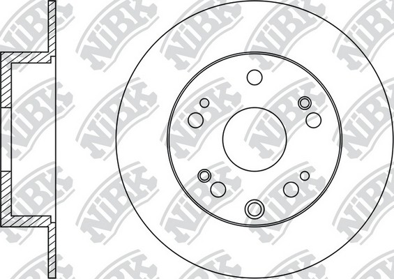 Диск тормозной задний HONDA ACCORD 2.4 08- D305мм RN1407 RN1407 NIBK