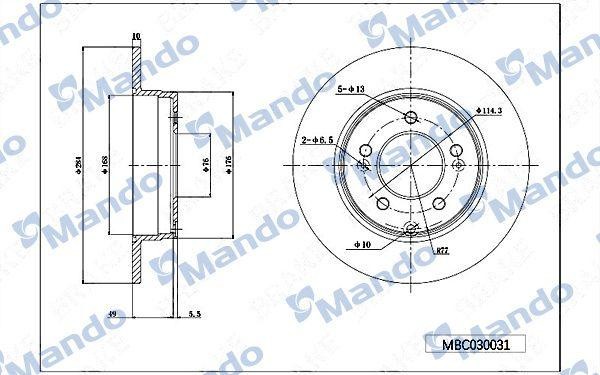 TOYOTA CAMRY V40 (2006>) MBC030032 MANDO