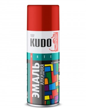 Краска красная аэрозоль 520мл KUDO KU-1003 KUDO