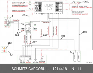 Переключатель подъёма/опускания оси 1214418 SCHMITZ CARGOBULL