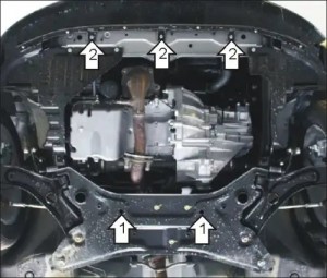 Защита картера двигателя, КПП Suzuki Swift III 2000-2003 Suzuki Swift III Хэтчбе 02410 MOTODOR