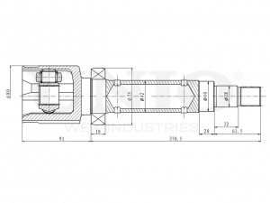 ШРУС внутренний правый CVJ-30018 UNIO