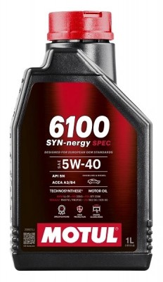 Масло моторное MOTUL 6100 SYN-NERGIE 5W40 п/синт.1л 112925 MOTUL