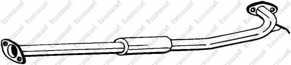 Глушитель NISSAN X-Trail (01-13) средняя часть BOSAL 284-259 BOSAL