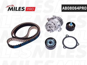 Комплект ремня ГРМ (серия PRO) LADA PRIORA/KALINA 1.4/1.6 16V (с помпой) PRO  AB AB08064PRO MILES