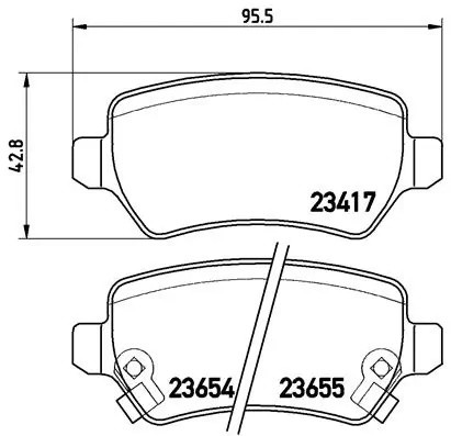Колодки тормозные P59038 P59038 BREMBO