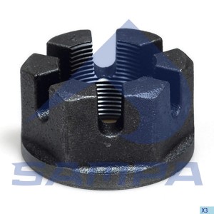 гайка корончатая ступицы !M42x2 H=42 SW65 \BPW EHS, EHZ 6-9 ,EHSLS 8tt 070.035 SAMPA