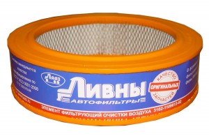 Элемент фильтрующий ГАЗ-2410,3102,3302 воздушный под карбюратор Ливны 3102-1109013-02 LIVNY
