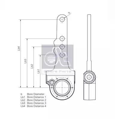 Рычаг тормозной механический БПВ о.н.517465130 10.13022 DIESEL TECHNIC