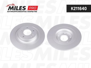 Диск тормозной (серия PRO с антикоррозионным покрытием) MITSUBISHI OUTLANDER/ASX K211640 MILES