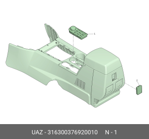 Модуль УАЗ-3163 управления режимами РК,топливными баками (ОАО УАЗ) 316300376920010 UAZ UAZ