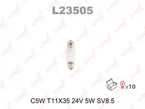 C5W 24V-5W - 36ММ SV8,5-8 внутренее освещение L23505 LYNXAUTO