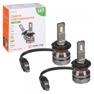 Лампa светодиод. H7, 12/24В, 28Вт, 3000К (Желтый), 5000Лм, для рефлект./линз. оп AEAR108 AIRLINE