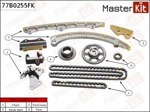 Комплект цепи ГРМ HONDA ACCORD/CRV 2.4 K24A/K24Z 77B0255FK 77B0255FK MASTER KIT