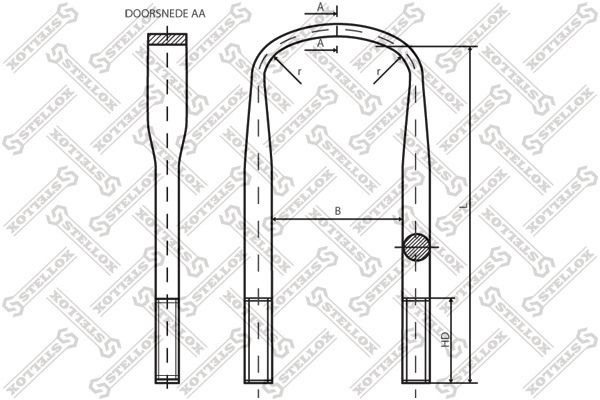 стремянка рессоры! 81xM18x1.5x385-U \ Omn MB L-Series BM 345/352/353/355. 358/36 84-64230-SX STELLOX