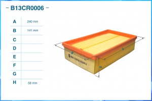 Фильтр воздушный B13CR0006 B13CR0006 CWORKS
