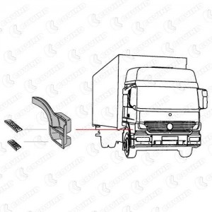 подножка!правая \MB Atego OLD 973206 COVIND