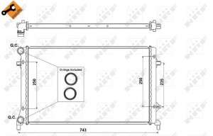 VW PASSAT [B6] (2005-2010) 53404 NRF